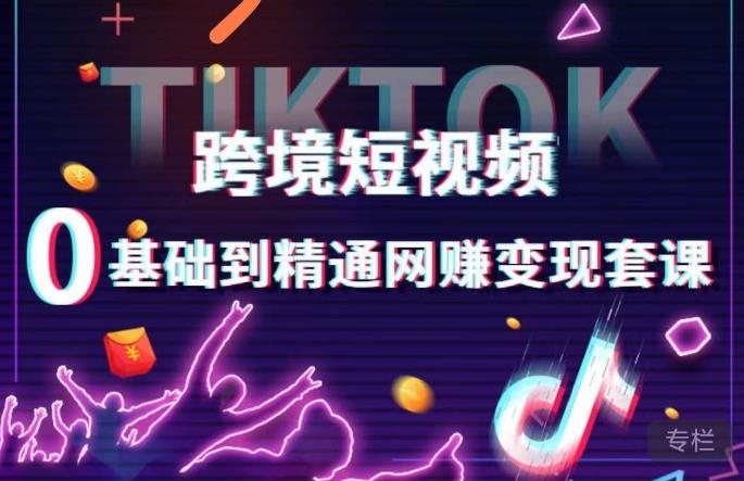 跨境短视频TIKTOK 0基础到精通网赚变现套课，跨境短视频独立站带货变现技巧-资源云