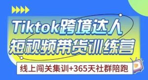 Tiktok海外精选联盟短视频带货百单训练营,带你快速成为Tiktok带货达人-资源云