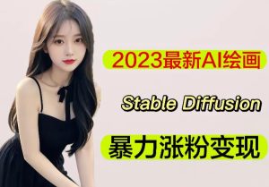 2023最新AI绘画Stable Diffusion，原创不用愁日赚1000+【软件+教程】-资源云