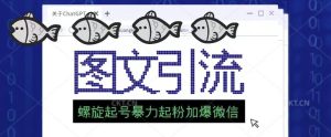 2023年价值1980的图文引流创业粉螺旋起好技术暴力起粉加爆微信-资源云