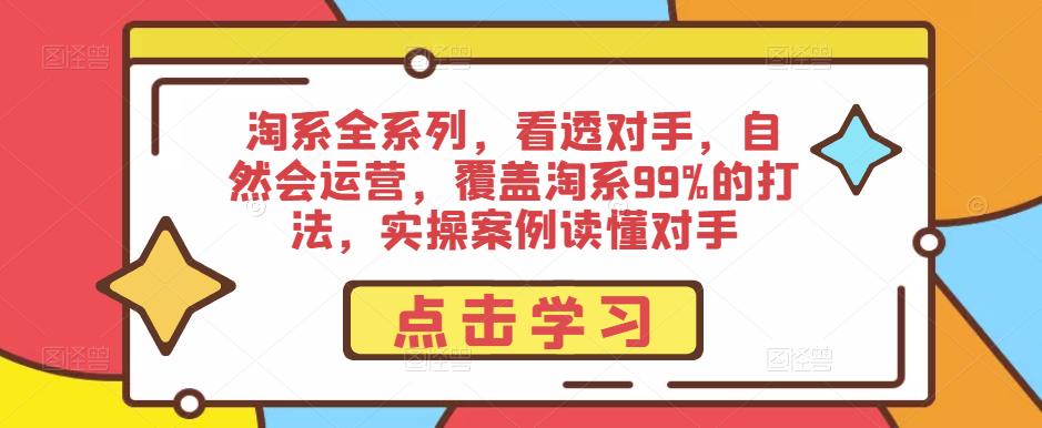 淘系全系列，看透对手，自然会运营，覆盖淘系99%的打法，实操案例读懂对手-资源云