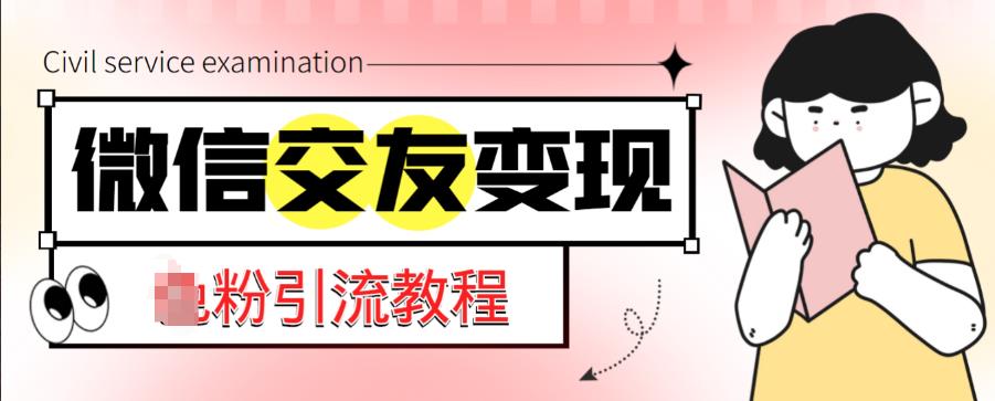 微信交友变现项目，吸引全网LSP男粉精准变现，小白也能轻松上手，日入500+-资源云