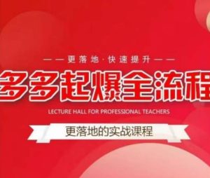 互力-多多新品打爆全流程,拼多多14天拉搜索自然流量,更落地·快速提升-资源云