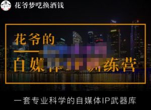 花爷的自媒体IP训练营【14期】,一套专业科学的自媒体IP武器库（更新2023年3月）-资源云
