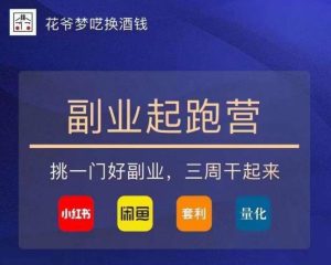 花爷-副业起跑营第2期，挑一门好副业，三周干起来（闲鱼｜小红书｜量化｜套利）-资源云