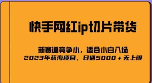 2023爆火的快手网红IP切片，号称日佣5000＋的蓝海项目，二驴的独家授权-资源云