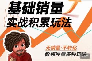 内功丨淘系基础销量实战积累玩法，无销量·不转化，教你冲量多种玩法-资源云