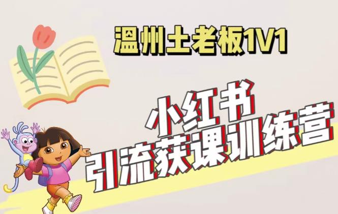 小红书1对1引流获客训练营：账号、内容、引流、成交（价值3999元）-资源云