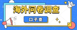 外面收费5000+海外问卷调查口子查项目，认真做单机一天200+【揭秘】-资源云