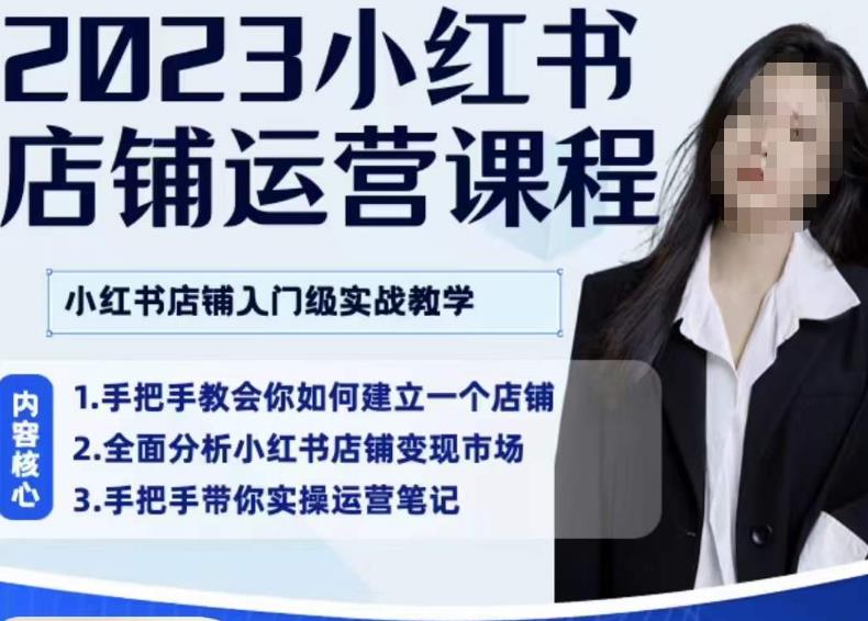 陶金金·2023小红书店铺运营课，小红书店铺入门实战教学-资源云