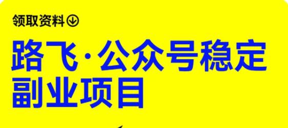 路飞·公众号稳定副业项目，你只要无脑去推广，粉丝和收入，自然就来了-资源云