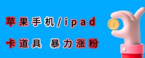 最新利用苹果手机/ipad的ios系统，卡道具搬短视频，百分百过原创-资源云