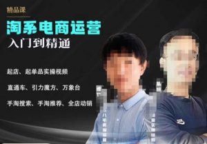 2023手淘搜索实操课+体系化课程，​起店起单品实操视频课程-资源云