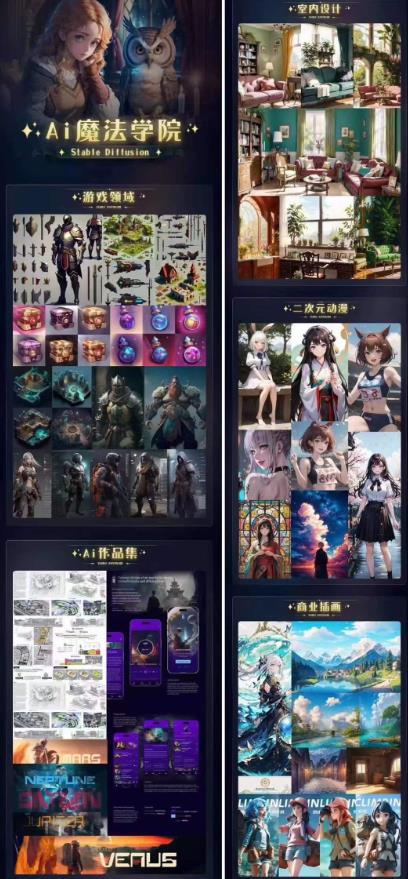 Ai魔法绘画 Stable Diffusion专业课高效辅助Ui/运营作品集0到精通系统课-资源云