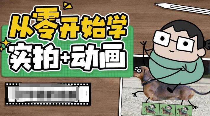 从零开始学实拍加动画，实拍加动画创意教程-资源云