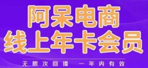 阿呆电商线上年会员,阿呆电商干货分享(更新中)-资源云