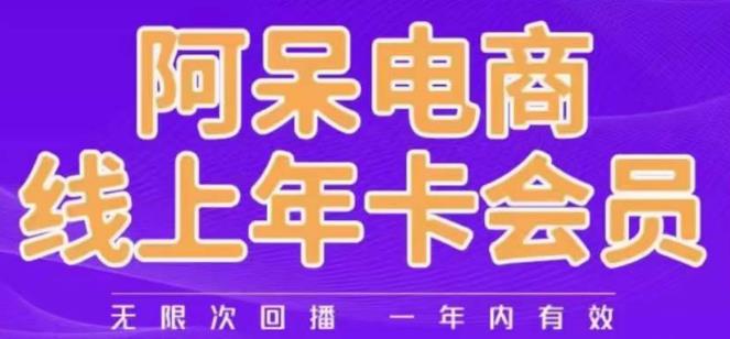 阿呆电商线上年会员，阿呆电商干货分享（更新中）-资源云