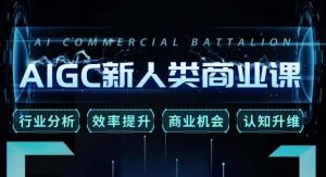 张诗童·AIGC新人类商业课,行业分析/效率提升/商业机会/认知升维-资源云