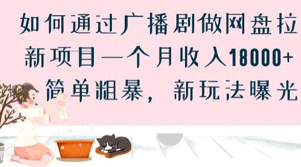 如何通过广播剧做网盘拉新项目一个月收入18000+，简单粗暴，新玩法曝光【揭秘】-资源云