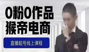 猴帝最新1600线上课,0粉起号实操教学,自然流量天花板,7-8月9节,20+小时-资源云