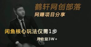 闲鱼核心玩法不卖货也能1年变现20W,玩法简单-资源云
