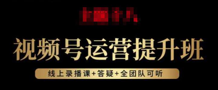 视频号运营提升班：视频号起号逻辑，视频号选品技巧及带货-资源云