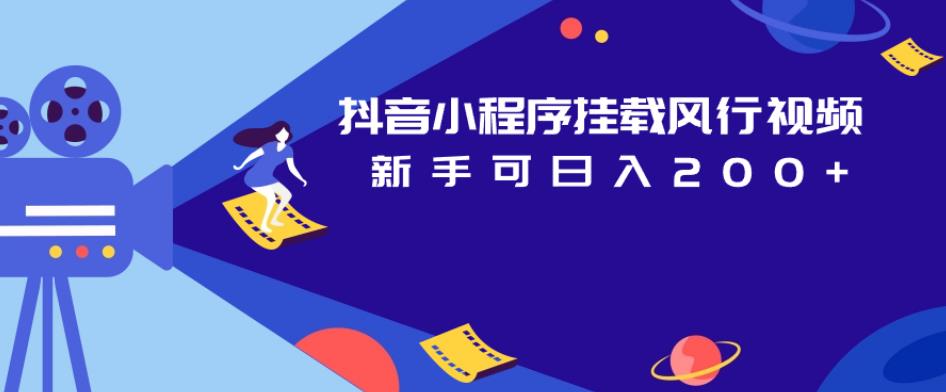 抖音小程序挂载风行视频，新手可日入200+-资源云
