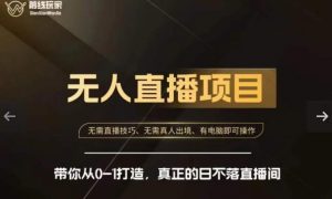 前线玩家快手无人直播带货课,带你从0-1打造,真正的日不落直播间-资源云