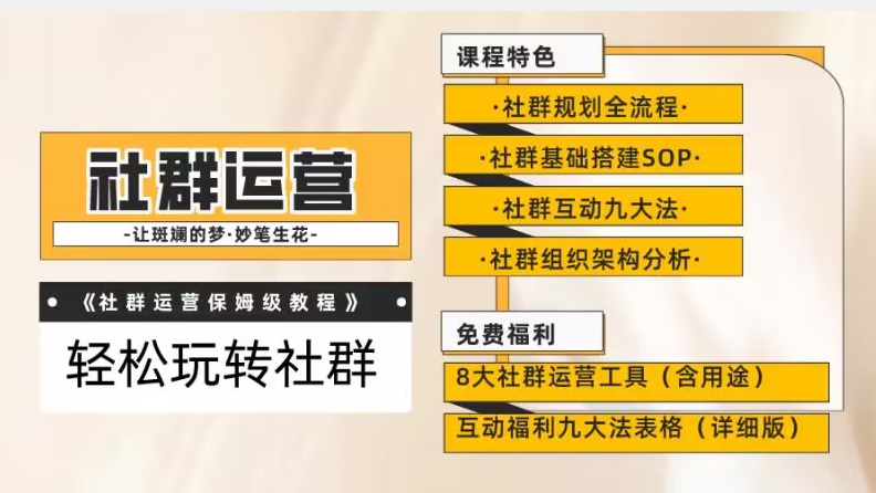 【社群运营】保姆式教程：九大互动法，八款社群运营工具助你轻松玩转社群【揭秘】-资源云