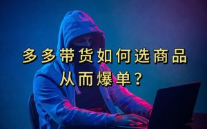 多多视频带货选什么商品链接才能爆单,10分钟教会你,爆单不是浮云【揭秘】-资源云