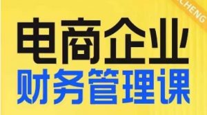 电商企业财务管理线上课,为电商企业规划财税-资源云