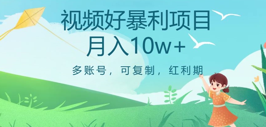 视频号暴利项目，多账号，可复制，红利期，月入10w+【揭秘】-资源云