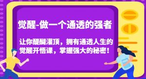 觉醒-做一个通透的强者,让你醍醐灌顶,拥有通透人生的觉醒开悟课,掌握强大的秘密!-资源云