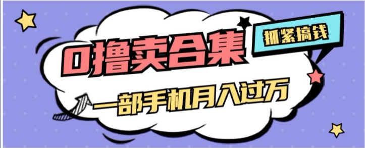 0撸项目月入过万，售卖全套ai工具合集，一单29.9元，一部手机即可【揭秘】-资源云