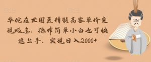 华佗在世国医精髓高客单价变现吸金,操作简单小白也可快速上手,实现日入2000+【揭秘】-资源云