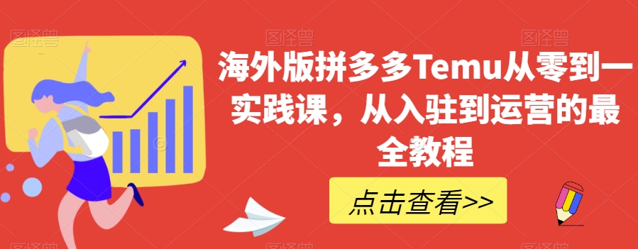 海外版拼多多Temu从零到一实践课，从入驻到运营的最全教程-资源云
