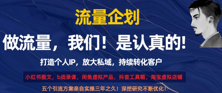 流量企划，打造个人IP，放大私域，持续转化客户【揭秘】-资源云