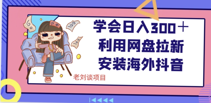 学会日入300＋，利用网盘拉新安装海外抖音保姆级教学【揭秘】-资源云