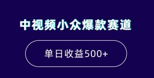 中视频小众爆款赛道,7天涨粉5万+,小白也能无脑操作,轻松月入上万【揭秘】-资源云