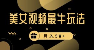 美女短视频最牛玩法,流量高,变现快,轻松月入5W+【揭秘】-资源云