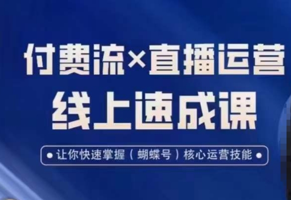 视频号付费流实操课程，付费流✖️直播运营速成课，让你快速掌握视频号核心运营技能-资源云