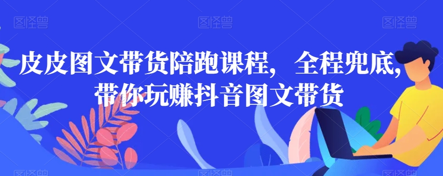 皮皮图文带货陪跑课程，全程兜底，带你玩赚抖音图文带货-资源云