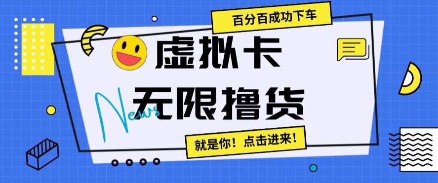 虚拟卡无限撸货，百分百成功下车【仅揭秘】-资源云