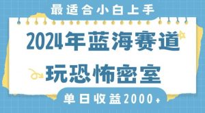 2024年蓝海赛道玩恐怖密室日入2000+，无需露脸，不要担心不会玩游戏，小白直接上手，保姆式教学【揭秘】-资源云