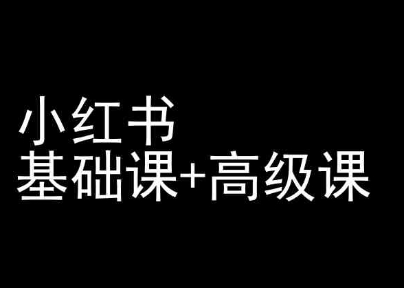 小红书基础课+高级课-小红书运营教程-资源云