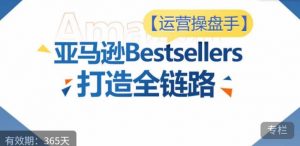 运营操盘手!亚马逊Bestsellers打造全链路,选品、Listing、广告投放全链路进阶优化-资源云