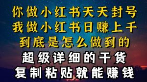 都知道小红书能引流私域变现,可为什么我能一天引流几十人变现上千,但你却频频封号违规被限流【揭秘】-资源云