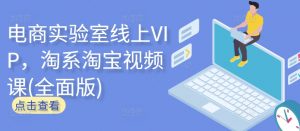 电商实验室线上VIP,淘系淘宝视频课(全面版)-资源云