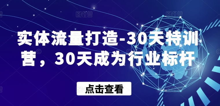 实体流量打造-30天特训营，30天成为行业标杆-资源云