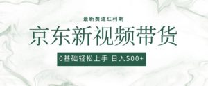 2024最新京东视频带货项目，最新0粉强开无脑搬运爆款玩法，小白轻松上手【揭秘】-资源云